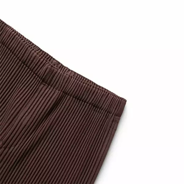 Homme Plissé Issey Miyake PLEATS BOTTOMS 3 BURNT BROWN 6 Homme Plissé Issey Miyake PLEATS BOTTOMS 3 BURNT BROWN - Image 4
