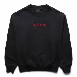 WOMEN'S AIR JORDAN CREWNECK BLACK/GYM RED [010]