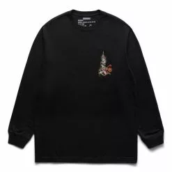 Maharishi CUBIST DRAGON L/S T-SHIRT BLACK
