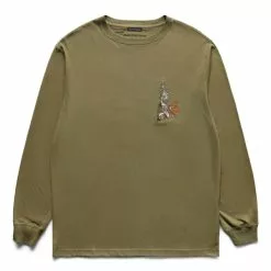 Maharishi CUBIST DRAGON L/S T-SHIRT OLIVE