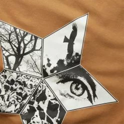 Pleasures DEMONSTRATION HOODIE CARAMEL -Bottoms Sales Store pleasuresFLYINGHOODIECARAMELMP22W068 5 grande