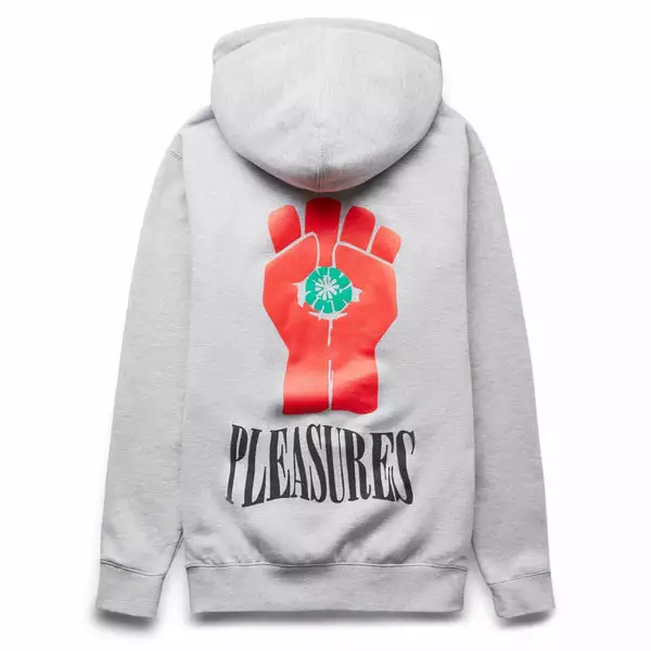 Pleasures HST ZIP HOODIE HEATHER GREY 4 Pleasures HST ZIP HOODIE HEATHER GREY - Image 2