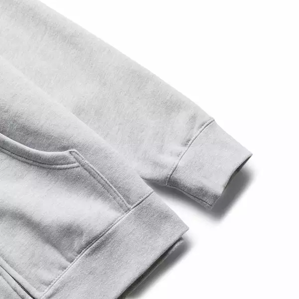 Pleasures HST ZIP HOODIE HEATHER GREY 5 Pleasures HST ZIP HOODIE HEATHER GREY - Image 3
