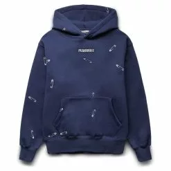 Pleasures SAFETY PIN HOODIE NAVY