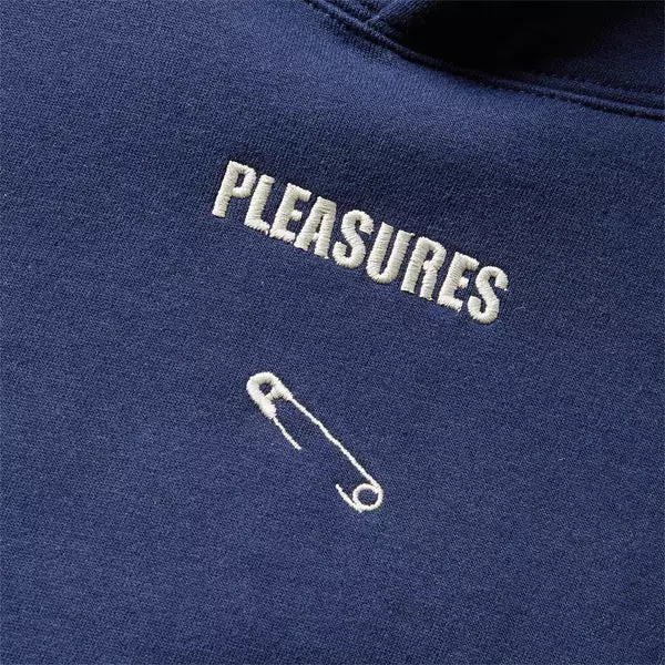 Pleasures SAFETY PIN HOODIE NAVY 5 Pleasures SAFETY PIN HOODIE NAVY - Image 3