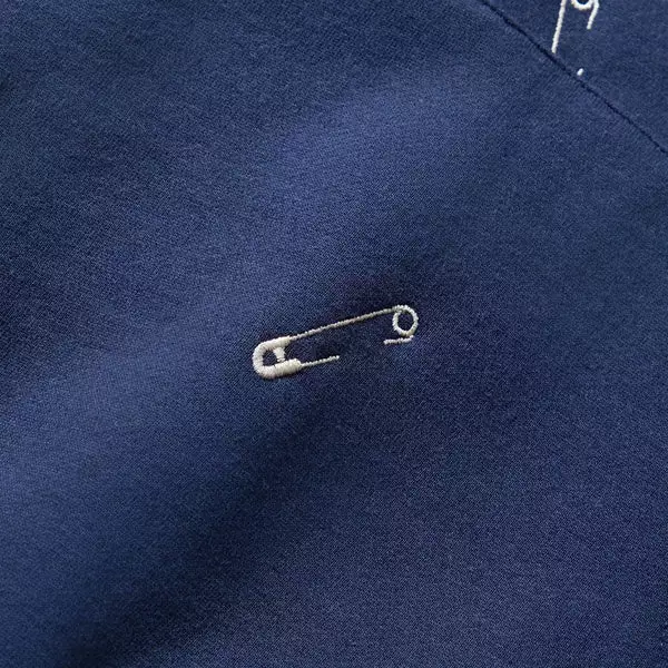 Pleasures SAFETY PIN HOODIE NAVY 6 Pleasures SAFETY PIN HOODIE NAVY - Image 4