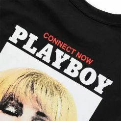 Pleasures X PLAYBOY CONNECT T-SHIRT BLACK -Bottoms Sales Store pleasuresXPLAYBOYCONNECTT SHIRTBLACKSP22PB044 BLACK 5 grande