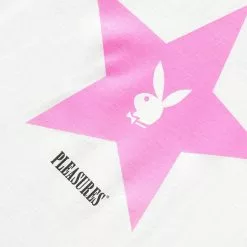 Pleasures X PLAYBOY CONNECT T-SHIRT WHITE -Bottoms Sales Store pleasuresXPLAYBOYCONNECTT SHIRTWHITESP22PB044 WHITE 3 grande