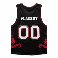 Pleasures X PLAYBOY TAILS BASKETBALL JERSEY BLACK -Bottoms Sales Store pleasuresXPLAYBOYTAILSBASKETBALLJERSEYBLACKSP22PB029 BLACK 2 grande