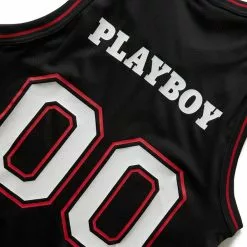 Pleasures X PLAYBOY TAILS BASKETBALL JERSEY BLACK -Bottoms Sales Store pleasuresXPLAYBOYTAILSBASKETBALLJERSEYBLACKSP22PB029 BLACK 3 grande