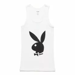 Pleasures X PLAYBOY TANK TOP (2 PACK) WHITE -Bottoms Sales Store pleasuresXPLAYBOYTANKTOP 2PACK WHITESP22PB031 WHITE 3 grande