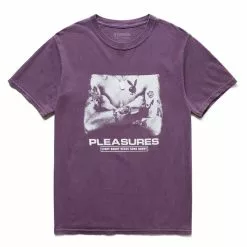 Pleasures X PLAYBOY TOUGH WASHED T-SHIRT PURPLE