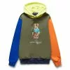 Polo Ralph Lauren VOYAGER BEAR GRAPHIC FLEECE HOODED SWEATSHIRT CR22 DARK SAGE