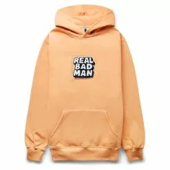 Real Bad Man RBM CHENILE HOODIE ORANGE BANG