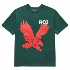 Reese Cooper EAGLE T-SHIRT FOREST GREEN