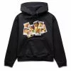 Sky High Farm Workwear DENIM TEARS PRINT HOODIE BLACK