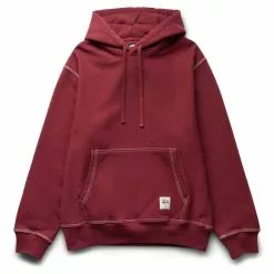 Stüssy CONTRAST STITCH LABEL HOODIE BERRY