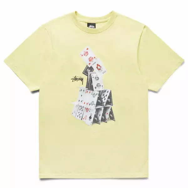 Stüssy HOUSE OF CARDS TEE YELLOW 3 Stüssy HOUSE OF CARDS TEE YELLOW