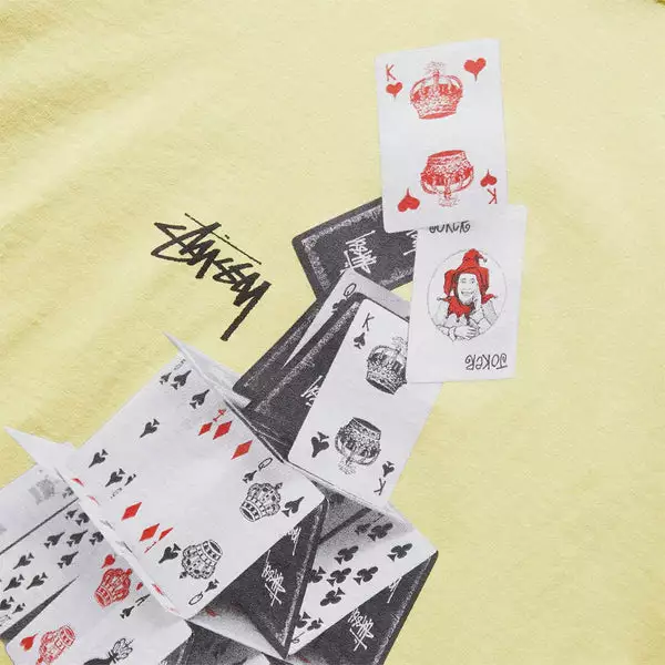 Stüssy HOUSE OF CARDS TEE YELLOW 4 Stüssy HOUSE OF CARDS TEE YELLOW - Image 2
