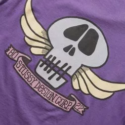 Stüssy SKULL WINGS PIG. DYED TEE PURPLE -Bottoms Sales Store stussySKULLWINGSPIG.DYEDTEEPURPLES1904803 5 grande