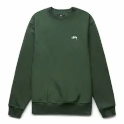 Stüssy STOCK LOGO CREW FOREST