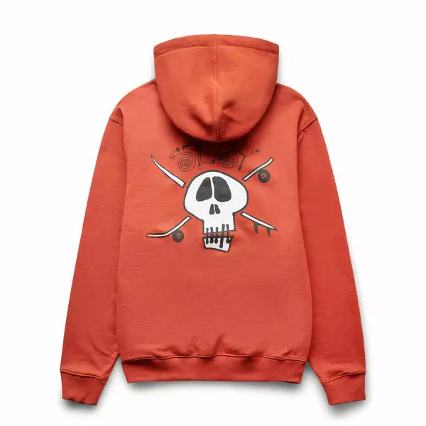Stüssy SURF SKATE SKULL HOODIE BRICK 4 Stüssy SURF SKATE SKULL HOODIE BRICK - Image 2