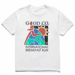 The Good Company BREAKFAST RUN TEE WHITE