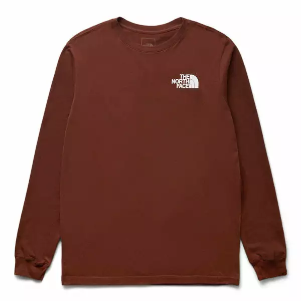 The North Face BOX NSE LONG SLEEVE T-SHIRT DARK OAK/TNF BLACK 3 The North Face BOX NSE LONG SLEEVE T-SHIRT DARK OAK/TNF BLACK