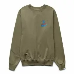 Thisisneverthat CUBE CREWNECK OLIVE