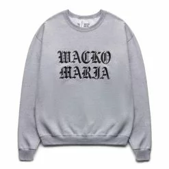 Wacko Maria CREW NECK SWEAT SHIRT ( TYPE-1 ) GRAY