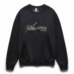 Wacko Maria CREW NECK SWEAT SHIRT (TYPE-3) BLACK