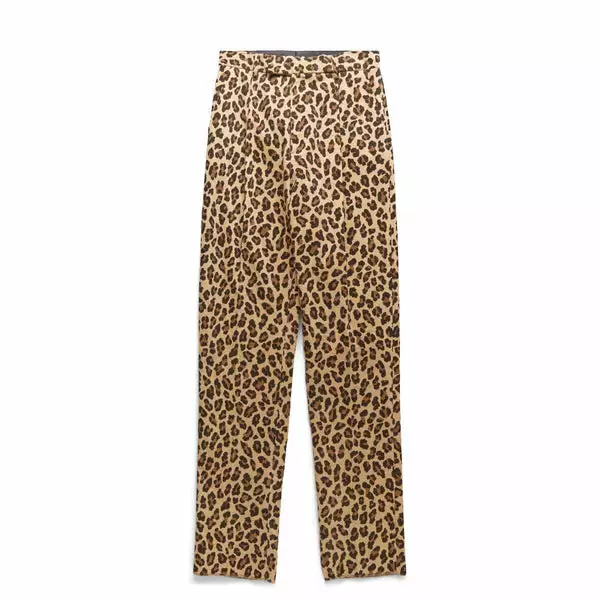 Wacko Maria LEOPARD PLEATED TROUSERS BEIGE 3 Wacko Maria LEOPARD PLEATED TROUSERS BEIGE
