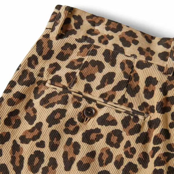 Wacko Maria LEOPARD PLEATED TROUSERS BEIGE 7 Wacko Maria LEOPARD PLEATED TROUSERS BEIGE - Image 5
