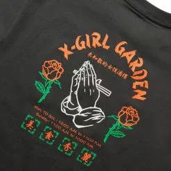 X-GIRL GARDEN S/S TEE CHARCOAL -Bottoms Sales Store xgirlGARDENSSTEECHARCOALS105223011004 5 grande