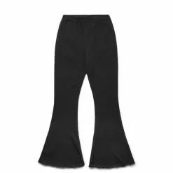 X-Girl LETTUCE EDGE FLARE EASY PANTS BLACK