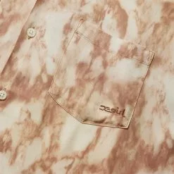 X-Girl MARBLE PRINT OPEN COLLAR SHIRT BROWN -Bottoms Sales Store xgirlMARBLEPRINTOPENCOLLARSHIRTBROWNS105223014001 3 grande