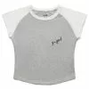 X-Girl RINGER BABY TEE ASH -Bottoms Sales Store xgirlRINGERBABYTEEASHS105223013003 1 grande