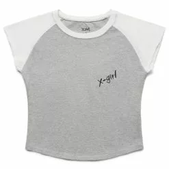 X-Girl RINGER BABY TEE ASH