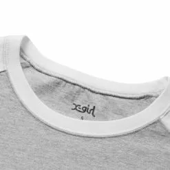 X-Girl RINGER BABY TEE ASH -Bottoms Sales Store xgirlRINGERBABYTEEASHS105223013003 3 grande