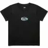 X-Girl STARS AND MILLS LOGO S/S GIRLS TEE BLACK