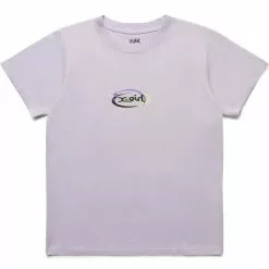 X-Girl STARS AND MILLS LOGO S/S GIRLS TEE LIGHT PRUPLE