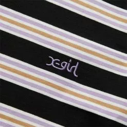 X-Girl STRIPED S/S BABY TEE BLACK -Bottoms Sales Store xgirlSTRIPEDSSBABYTEEBLACKS105223011018 4 grande