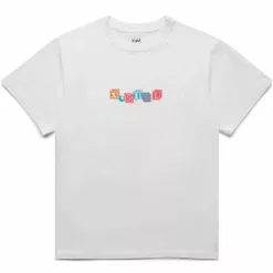 X-Girl TOY BLOCK LOGO S/S TEE WHITE