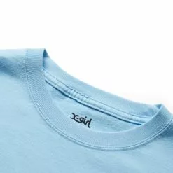 X-Girl WRIGGLING LOGO S/S TEE LIGHT BLUE -Bottoms Sales Store xgirlWRIGGLINGLOGOSSTEELIGHTBLUES105222011010 3 grande